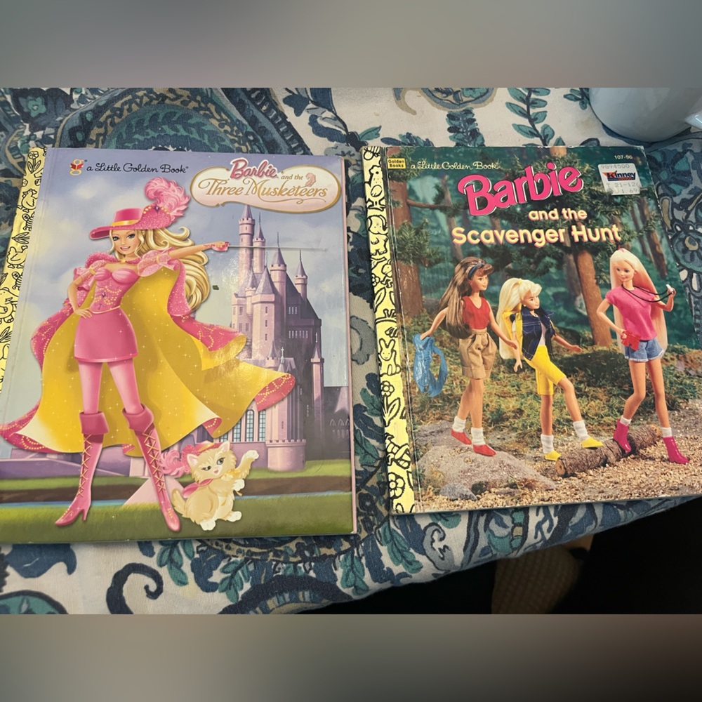 Set of two 1st edition Barbie Little Golden Books